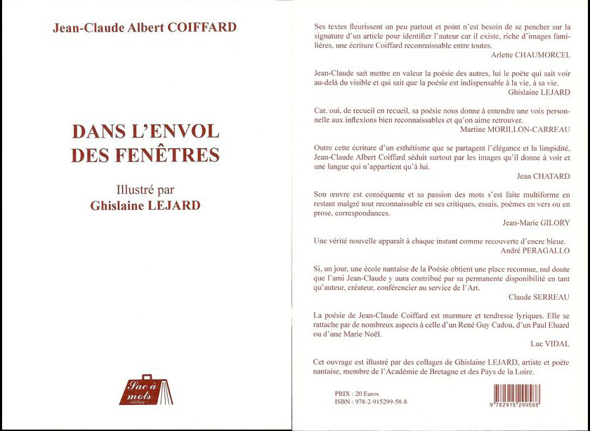 COIFFARD Jean-Claude Albert / LEJARD Ghislaine  (illustrations) Dans l'envol des fentres