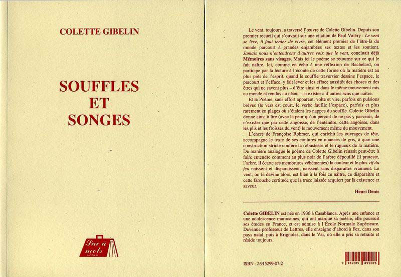 GIBELIN Colette, Souffles et songes