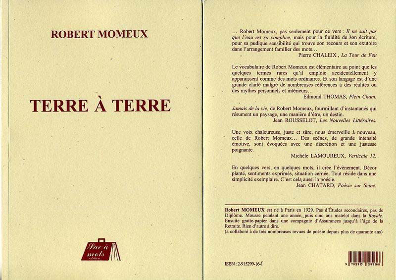 MOMEUX Robert, Terre  terre